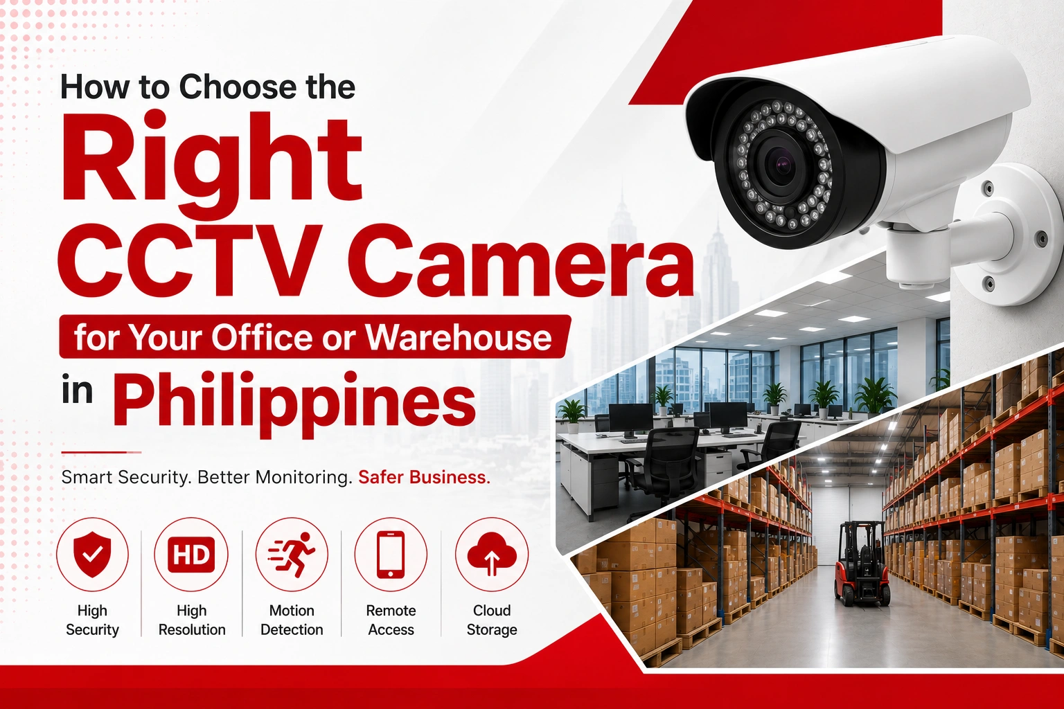 Choosing the right CCTV Camera for business